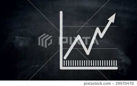 Chart painted with chalk on blackboard 39970470