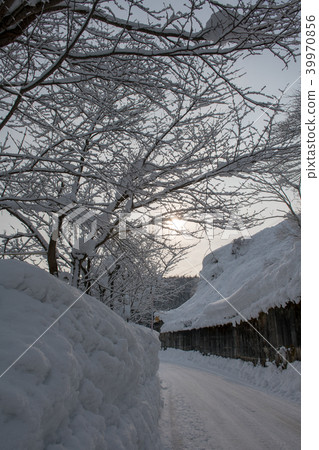 Silver world of Ginzan Shinhata, Ginzan hot spring (Yamagata Prefecture) 39970856