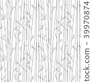 Seamless pattern with trees without leaves 39970874