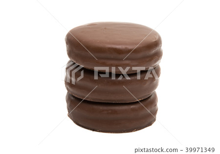 chocolate biscuit sandwich in chocolate glaze chocolate biscuit sandwich in chocolate glaze 39971349