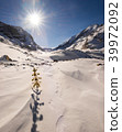 Athabasca glacier during the winter 39972092
