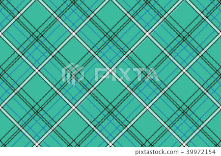 Green blue check plaid pixel seamless pattern 39972154