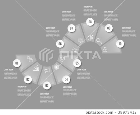 Infographic design business concept with 10 option Infographic design business concept with 10 option 39975412