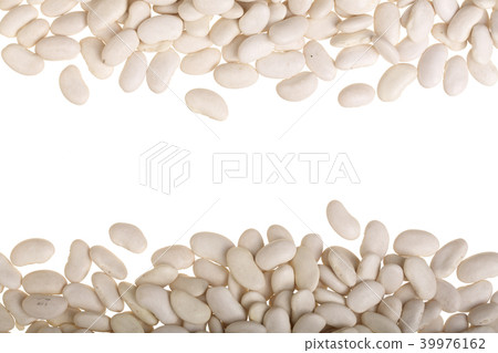 White kidney beans isolated on white background with copy space for your text. Top view White kidney beans isolated on white background with copy space for your text. Top view 39976162