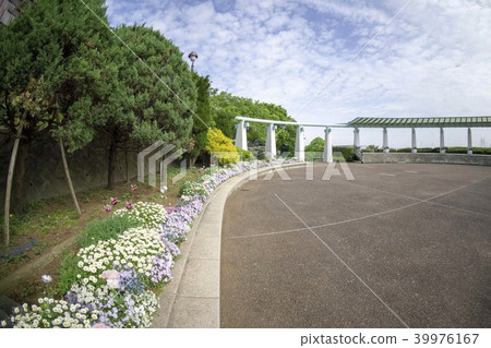 橫濱步行小山公園風景以港口為目的 39976167