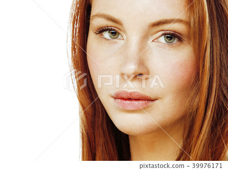 beauty young redhead woman with red hair, funny ginger fresh spa 39976171