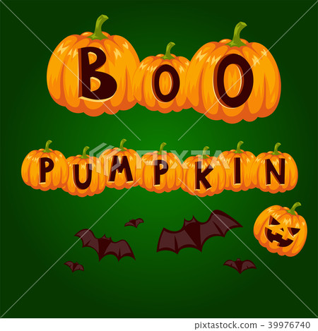 Halloween party celebration invitation card vector illustration pumpkin background design Halloween party celebration invitation card vector illustration pumpkin background design 39976740