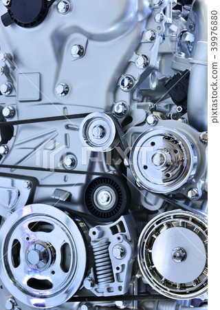 The powerful engine of a car The powerful engine of a car 39976880