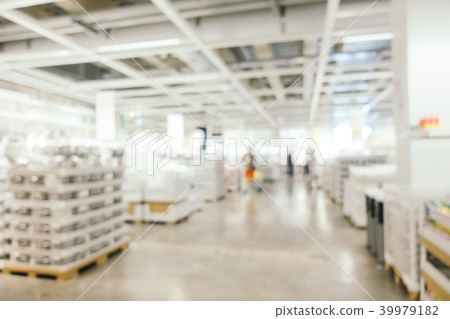 Abstract blur furniture decoration and warehouse store Abstract blur furniture decoration and warehouse store 39979182