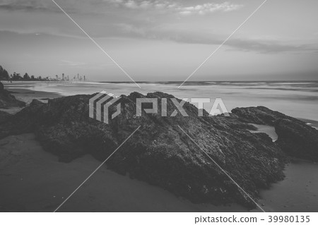 Burleigh Heads beach during the day. Burleigh Heads beach during the day. 39980135