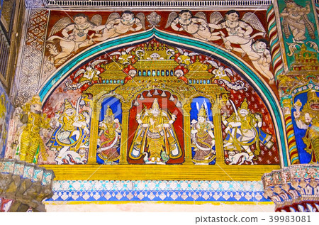 Paintings, Darbar Hall, Thanjavur Maratha palace 39983081