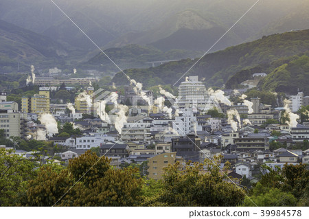 A beautiful scenery seen from the Oke Prefecture Beppu city Yukemuri observatory 39984578