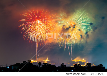 Fireworks festival over Phra Nakhon Khiri. 39984590