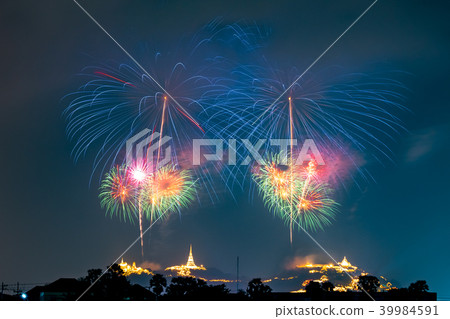 Fireworks festival over Phra Nakhon Khiri. 39984591
