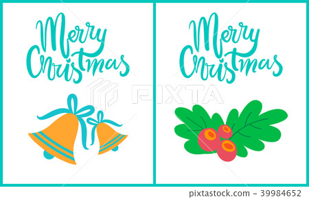 Merry Christmas Collection on Vector Illustration 39984652