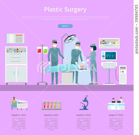 Plastic Surgery Description Vector Illustration - Stock Illustration ...