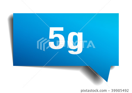 5g blue 3d speech bubble 5g blue 3d speech bubble 39985492