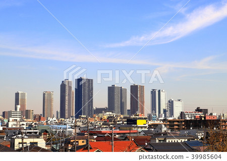 從日吉公園的小杉高層建築遠景 39985604