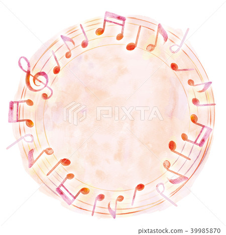 Illustration of musical notes 39985870