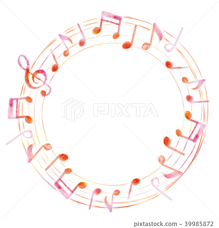 Illustration of musical notes Illustration of musical notes 39985872