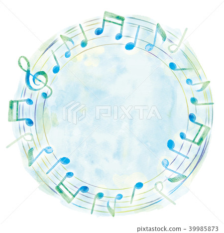 Illustration of musical notes 39985873