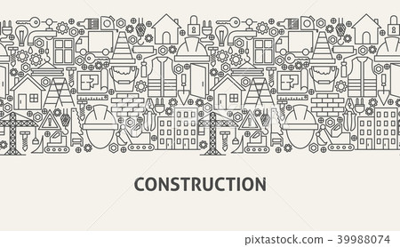 Construction Banner Concept Stock Illustration 39988074 Pixta