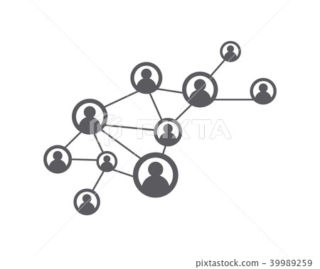 People Network and social icon People Network and social icon 39989259