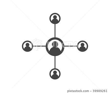 People Network and social icon People Network and social icon 39989261