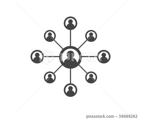 People Network and social icon People Network and social icon 39989262