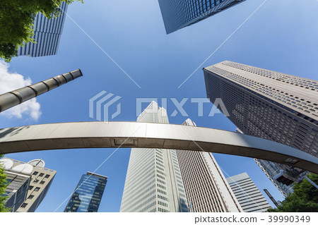 Round traffic lights and empty space Round traffic lights and empty space 39990349