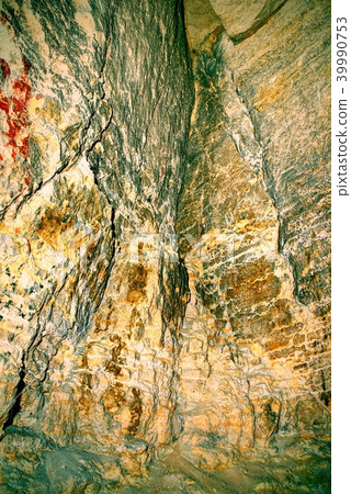 Tunnel in rock. Underground shelter for persons Tunnel in rock. Underground shelter for persons 39990753