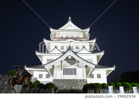 Chiba Castle Light Up Night View (Chuo Ward, Chiba City, Chiba Prefecture) Taken in March 2018 39992934