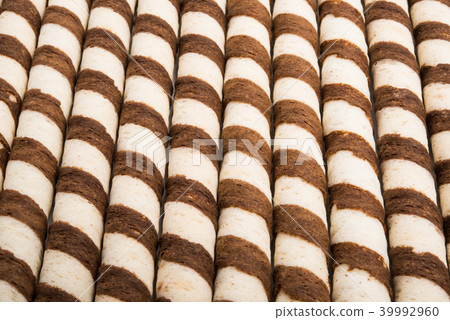 waffle sticks with chocolate isolated waffle sticks with chocolate isolated 39992960