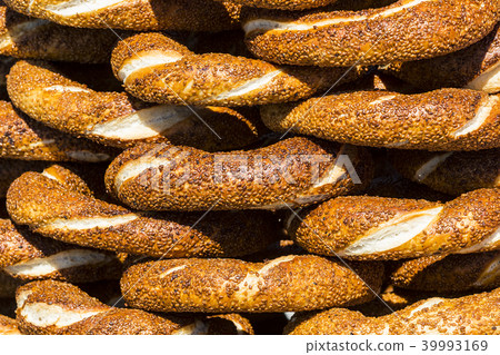 Background from the traditional Turkish bagel simi 39993169