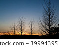 日落和剪影 39994395