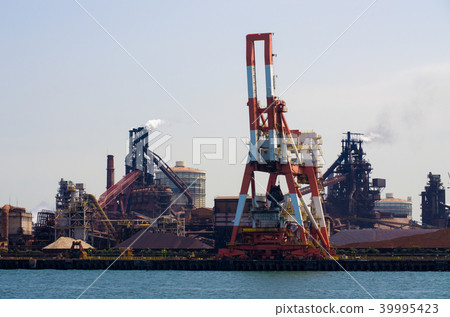 Scenery of steelworks at Nagoya Port 39995423