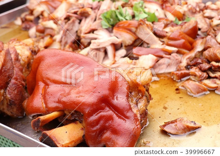 Stewed pork at street food 39996667