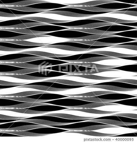 The geometric pattern with wavy lines. Seamless The geometric pattern with wavy lines. Seamless 40000093