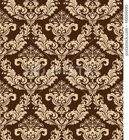 Wallpaper in the style of Baroque seamless vector Wallpaper in the style of Baroque seamless vector 40000095