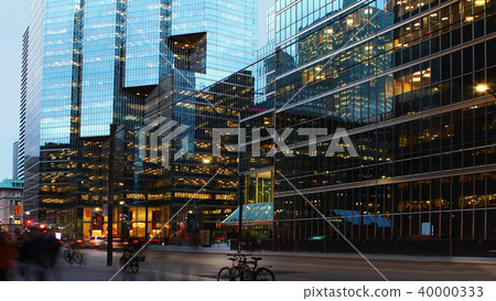 Night scene of Toronto business district Night scene of Toronto business district 40000333