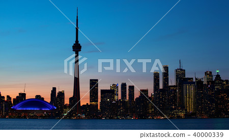 Downtown Toronto, Canada at dusk Downtown Toronto, Canada at dusk 40000339