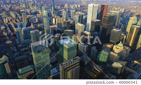 Aerial view of downtown Toronto area Aerial view of downtown Toronto area 40000341