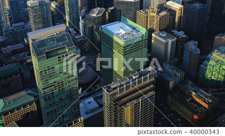 Aerial view of downtown Toronto, Canada area 40000343