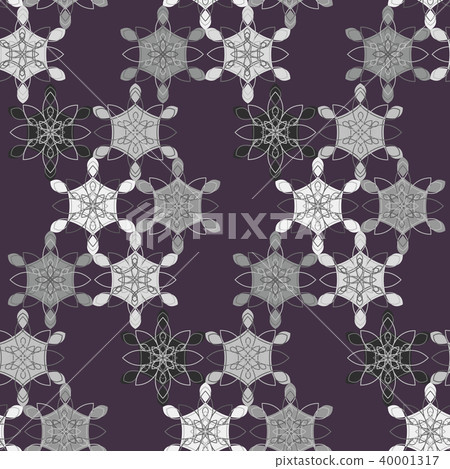 Dark contrast pattern with abstract lace flowers Dark contrast pattern with abstract lace flowers 40001317