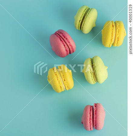multicolored pastry with almond flour macarons multicolored pastry with almond flour macarons 40001319