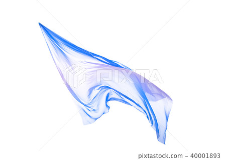 flying fabric separated on white background. 40001893