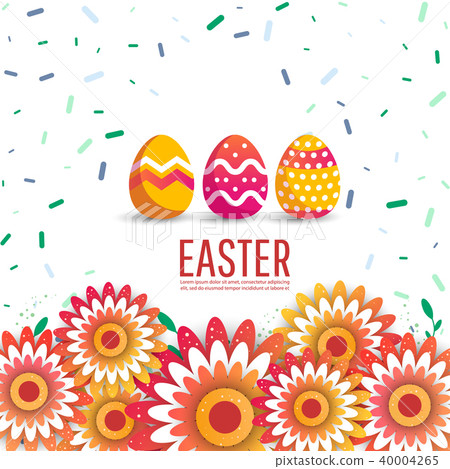 Easter. Sale banner with place for text. 40004265