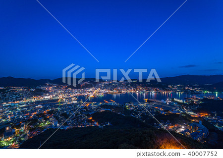 “長崎縣”夜景日本的稻佐山，三大夜景 40007752