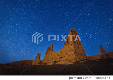 Ruins of Djanpik qala in Uzbekistan 40008161