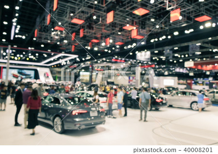 The atmosphere blurred in Motor Show The atmosphere blurred in Motor Show 40008201